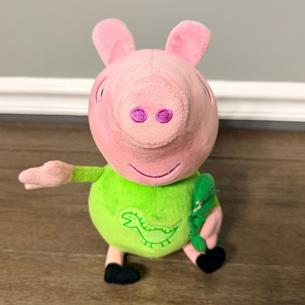 Peppa Pig George Pig Plush with Mr Dinosaur Toy Oink and Slumber Toy